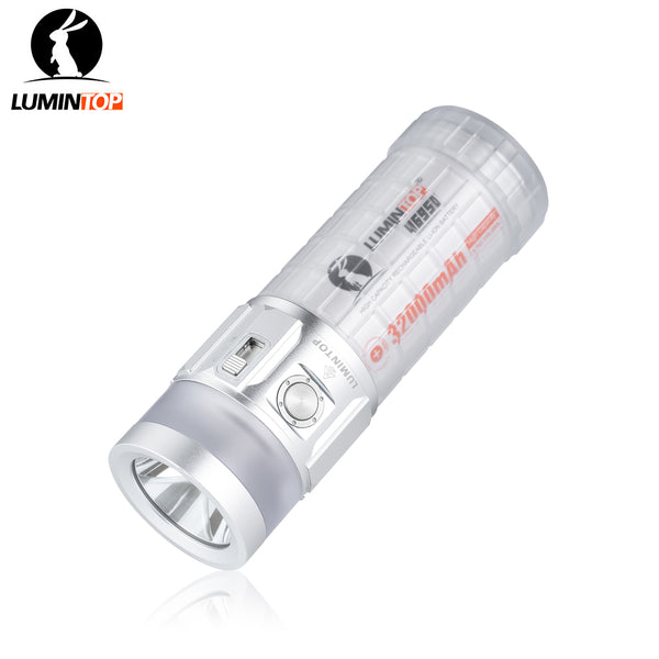 Lumintop Rainbow 2.0 torch combines flashlight, camping lantern & RGB ambient light. 3000 lumens, 1000m beam, USB-C power bank & versatile modes.