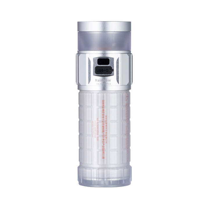 Lumintop Rainbow 2.0 torch combines flashlight, camping lantern & RGB ambient light. 3000 lumens, 1000m beam, USB-C power bank & versatile modes.